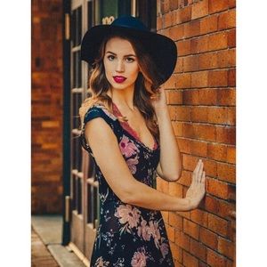 Kimichi Blue floral maxi dress